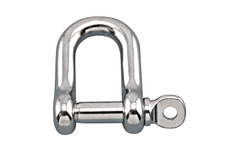 Stainless Steel Straight D Shackle with Screw Pin, S0115-0004, S0115-0005, S0115-0006, S0115-0008, S0115-0010, S0115-0012, S0115-0013, S0115-0016, S0115-0020, S0115-0022, S0115-0025, S0115-0032